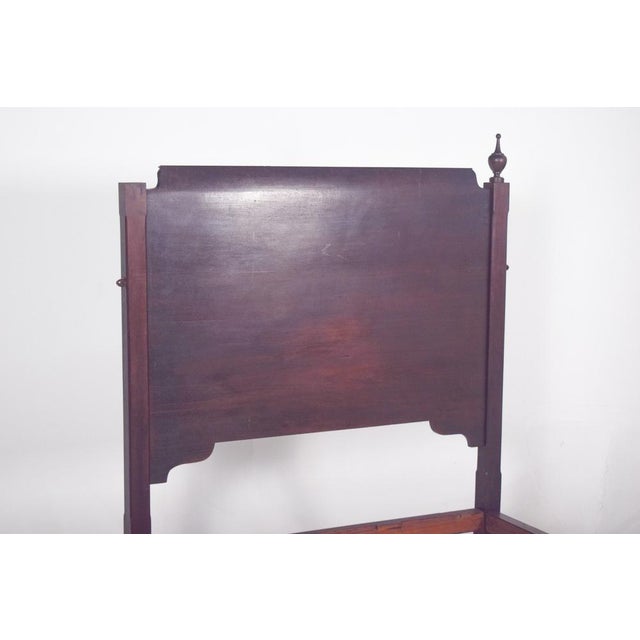 Antique Portuguese Mahogany Bed, 1890 For Sale - Image 11 of 14