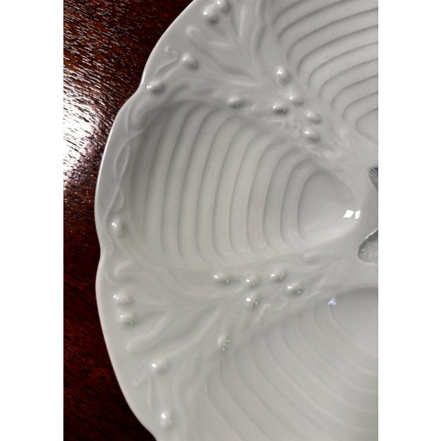 Vintage Dansk French Porcelain Oyster Plates - Set of 4 For Sale In Seattle - Image 6 of 7