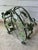 Italian 1980s Vintage Green Metal Grapevine Scroll 10-Bottle Large Wine Holder Rack For Sale - Image 3 of 8