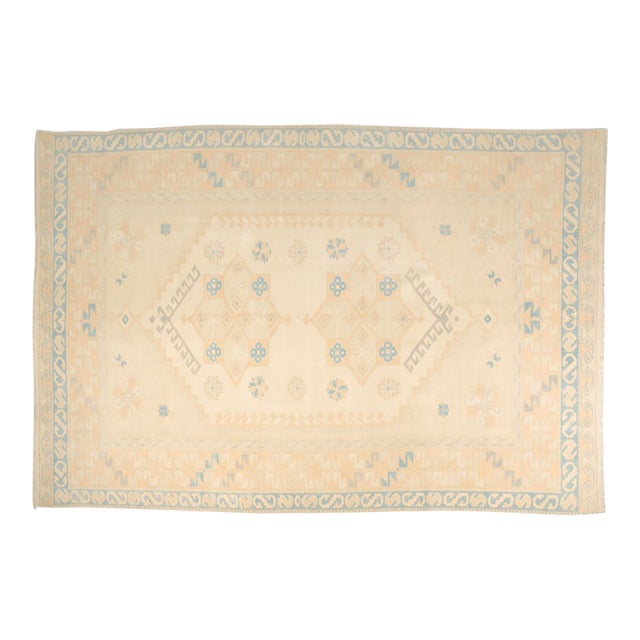 Oversize Oushak Anatolian Wool Carpet For Sale