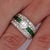 Vintage 1.48 carat old cut diamond in 18K white gold Art Deco-inspired setting featuring princess cut tsavorite garnet...