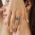 This vintage-style floral cocktail ring is crafted in 925 sterling silver and features a stunning 2.28-carat natural...