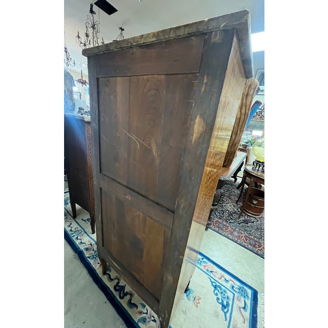 Turn of the Century French Inlaid Highboy Dresser For Sale - Image 10 of 11
