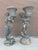 Neoclassical 1940s Pair of Grand 39" Tall Neoclassical Cast Stone Putti Figure Planters With Mossy Patina For Sale - Image 3 of 14