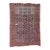 Two-Toned Antique Navy and Sky Blue Combo Rug 3.5 x 4.11 For Sale