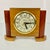 1940s Vintage Art Deco Arts & Crafts Boho Chic Wood Tabletop Clock For Sale - Image 11 of 13