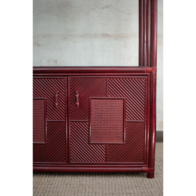 Lacquered Arched Bookcase, 1980s For Sale - Image 11 of 14
