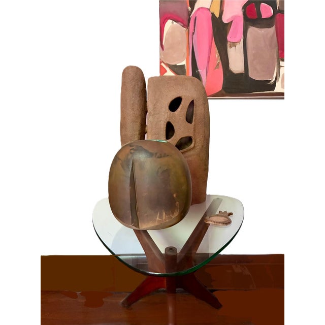 Signed Limited Edition Tony Evans Raku Brown Art Studio Pottery Vase / 1980s Monumental Ceramic Decorative Vessel For Sale - Image 12 of 15