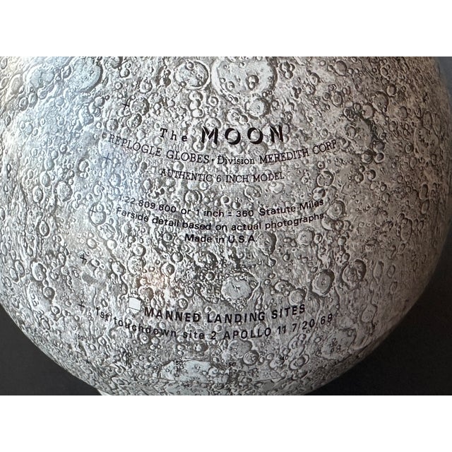 Vintage 1960s Lunar Moon Globe For Sale In New York - Image 6 of 12