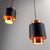 Mid-Century Modern Mid-Century Modern Model Tunika Pendant Lights by Jo Hammerborg for Fog & Morup, Denmark, 1960s, Set of 2 For Sale - Image 3 of 7