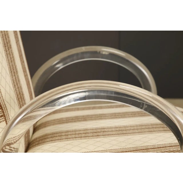 Set of Five Lucite Waterfall Dining Chairs by Hill Manufacturing, 1980s For Sale - Image 12 of 18