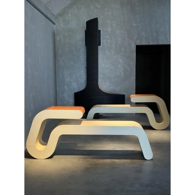 Space Age Console Tables, 1970s, Set of 2 For Sale - Image 4 of 12