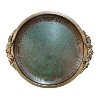 Vintage Bronze Carl Sorenson Tray For Sale