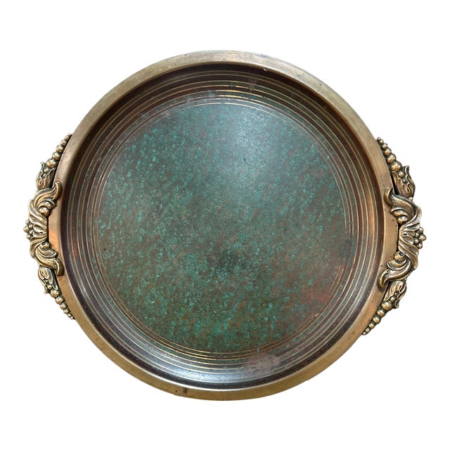 Vintage Bronze Carl Sorenson Tray For Sale