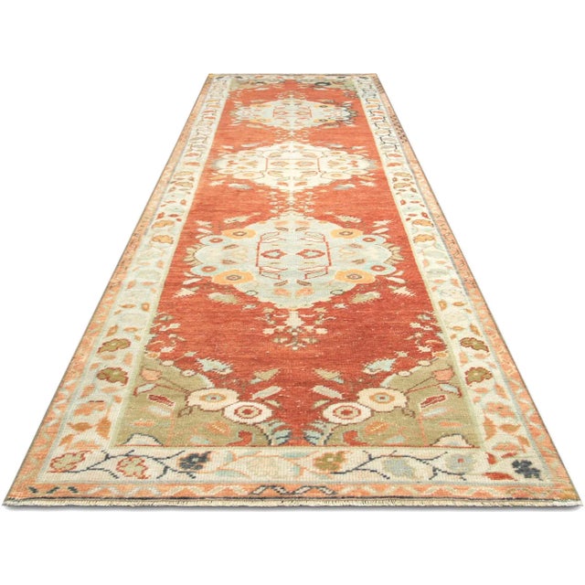 1960s 1960s Turkish Oushak Runner For Sale - Image 5 of 6