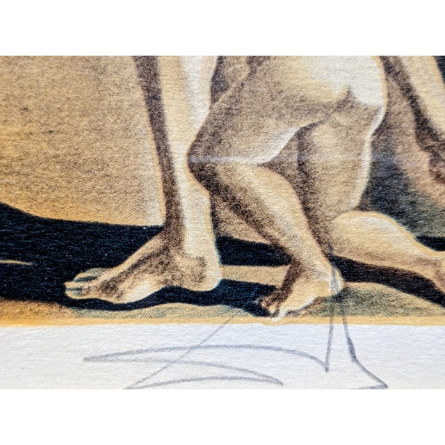 1970s Salvador Dali, Geopoliticus Child Watching the Birth of the New Man, Hand-Signed Color Lithograph, 1970-80s For Sale - Image 5 of 9