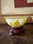 Chinoiserie Set of Two Mid Century Peking Glass Bowls, Yellow Overlay Glass, Asian Decorative Art Glass For Sale - Image 3 of 9