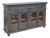 Flora Rustic Modern Solid Wood Sideboard Console For Sale