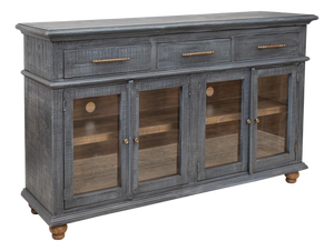 Flora Rustic Modern Solid Wood Sideboard Console