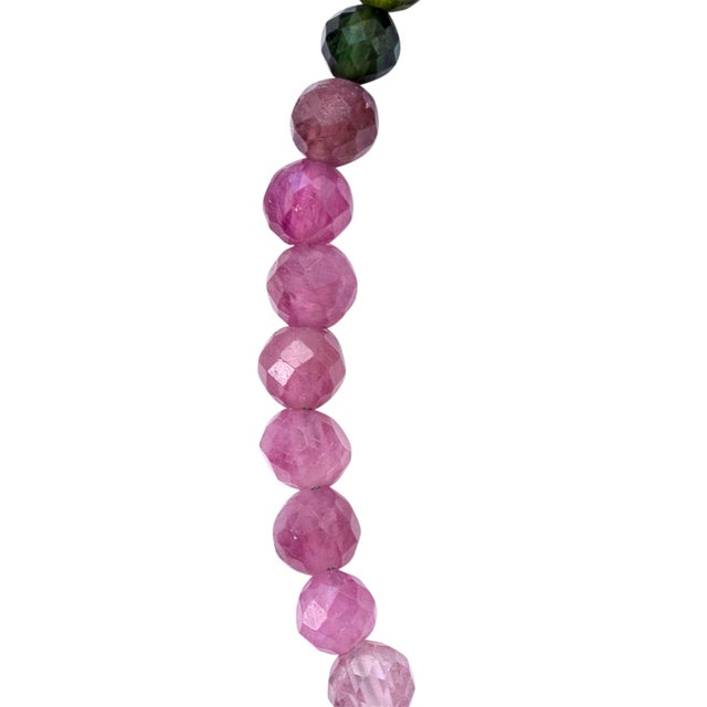 Metal Birthstone October Rainbow Tourmaline Bracelet For Sale - Image 7 of 10