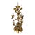 19th Century Electrified Floral Poppy Flower Bronze Candelabra Table Lamp For Sale