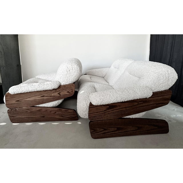 Brutalist Set of Vintage Brutalist Sofa and Lounge Chair, 1970s For Sale - Image 3 of 18