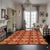 Contemporary 3x10 Opulent Classic Coral Diamond Contemporary Handknotted Afghan Wool Rug For Sale - Image 3 of 7