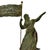 Wood Late 19th-Century “Goddess of Liberty” Copper Weathervane on Stand For Sale - Image 7 of 9
