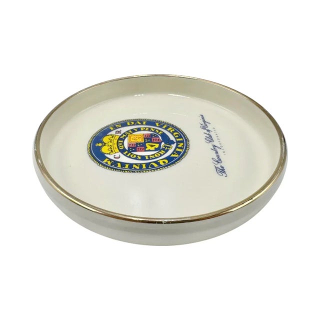 Vintage the Country Club of Virginia Richmond Ashtray For Sale - Image 4 of 13