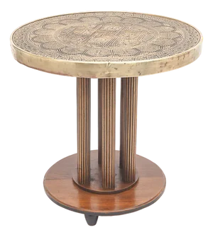 Art Deco Side Table, Asia, 1930s