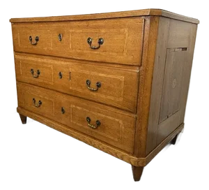 Antique Oak Inlaid Chest
