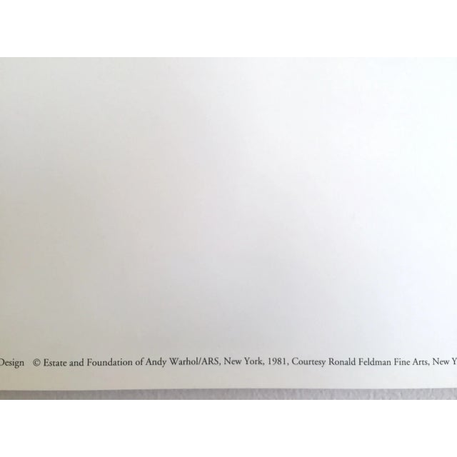 Pink Andy Warhol Vintage 1981 " Mickey Mouse " Lithograph Print Pop Art Poster For Sale - Image 8 of 11