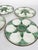 1920s White and Green Oyster Plates, France, 1920s, Set of 4 For Sale - Image 5 of 13