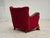 Danish Relax Armchair in Furniture Velour and Carved Oak Wood, 1950s For Sale - Image 6 of 18