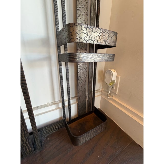 Metal 1930s French Art Deco Coat Rack For Sale - Image 7 of 11