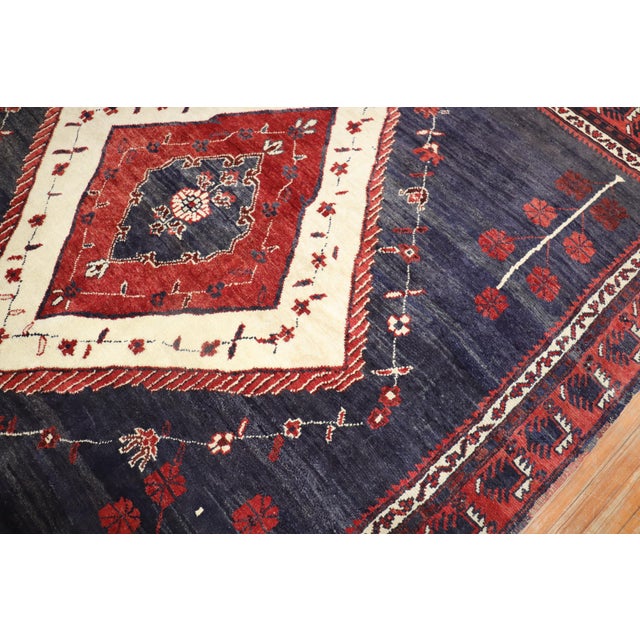 Tribal Vintage Zabihi Collection Square Anatolian Rug For Sale - Image 10 of 10