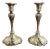 Silver Plated Ornate Candlesticks, 1890s, Set of 2 For Sale