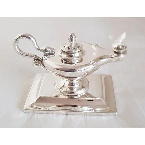 Vintage Sterling Silver Table Cigar Lighter from Barnard & Sons, 1933 For Sale - Image 6 of 18