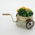 Forest Green Vintage Italian Handmade Silver Flower Cart Figurine from Sacchetti, Tuscany, 1970s For Sale - Image 8 of 13