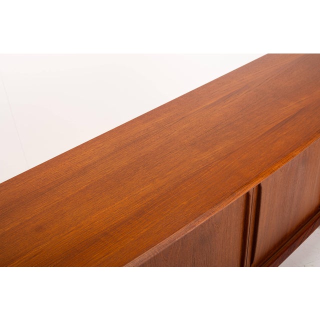 1960s Bowed Teak Sideboard by H.P. Hansen, 1960s For Sale - Image 5 of 14