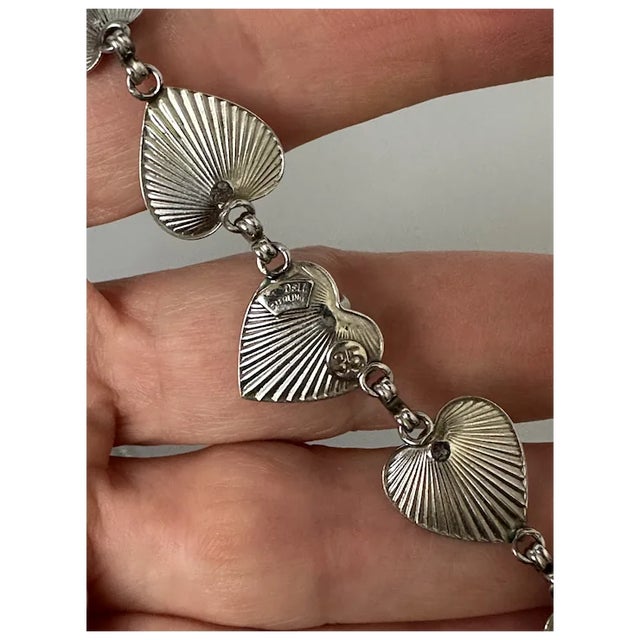 1970sVan Dell Sterling Earrings and Necklace, 3 Pieces For Sale - Image 11 of 12