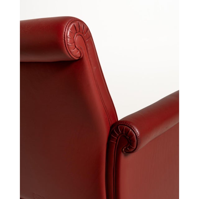 Brown Forum Bridge Armchair from Poltrona Frau, 1980s For Sale - Image 8 of 11