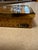 Vintage Lucite & Woven Rattan Storage Box With Brass Trim For Sale - Image 4 of 8