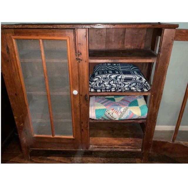Mid 19th Century 1800's Farmhouse Jelly or Cheese Curing Cupboard For Sale - Image 5 of 7