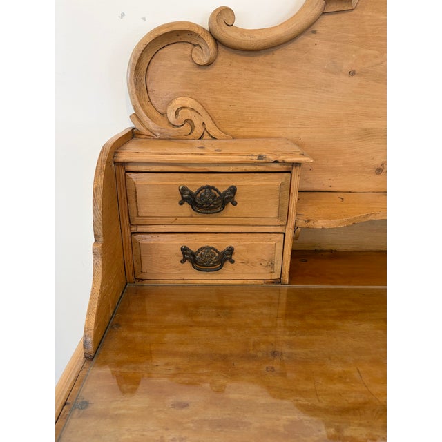 Antique French Pine Vanity For Sale - Image 4 of 12