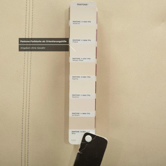 Animal Skin Model 1600 Leather Stool Cream White from Rolf Benz For Sale - Image 7 of 10