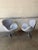 Fritz Hansen Arne Jacobsen Swan Lounge Chairs Set of 2 Grey Leather Danish Vintage 2000 For Sale - Image 12 of 13