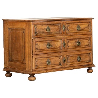 Large 18th Century French Fruitwood Commode, 1760s For Sale