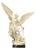 Statue of Saint Michael the Archangel, Composite, Marble Base, Italy, 20th C. For Sale