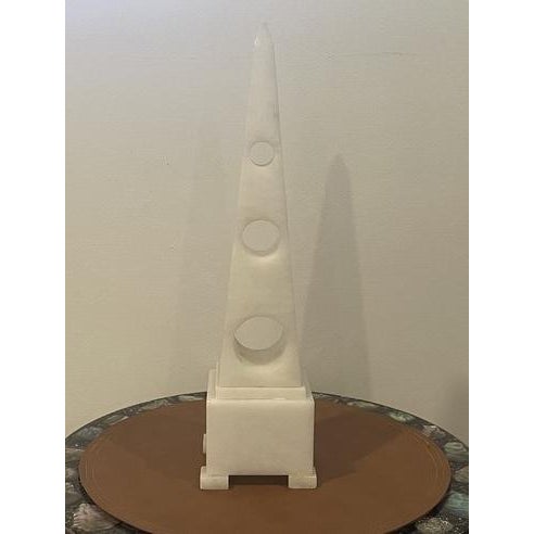 Oblisque White Marble For Sale - Image 4 of 8